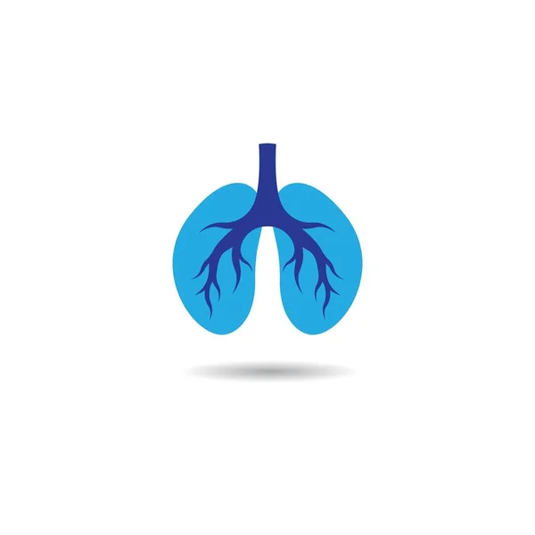 Lung Logo Template Vector Icon Design — Stock Vector