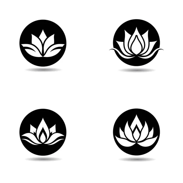 Lotus logo şablon vektör ikonu tasarımı