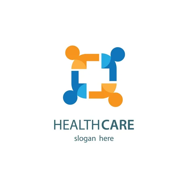 Logo Sanitario Icona Vettoriale Illustrazione Design — Vettoriale Stock
