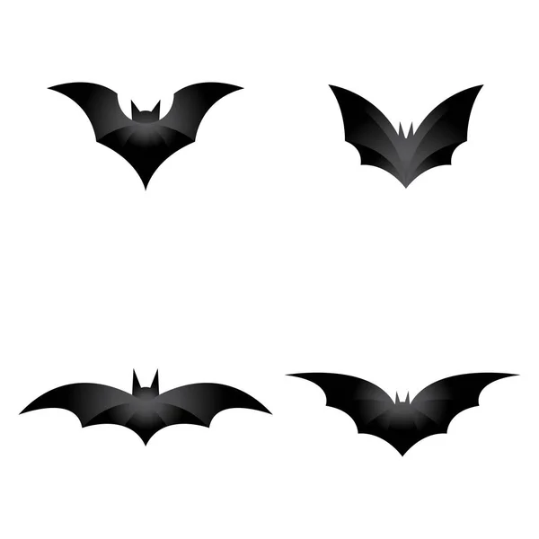 Fledermaus Bilder Logo Design Illustration — Stockvektor