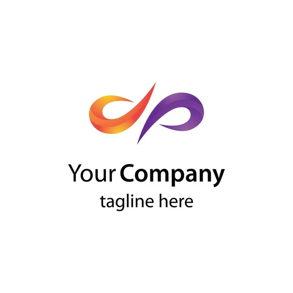 Infinito Logotipo Imagens Ilustração Design — Vetor de Stock