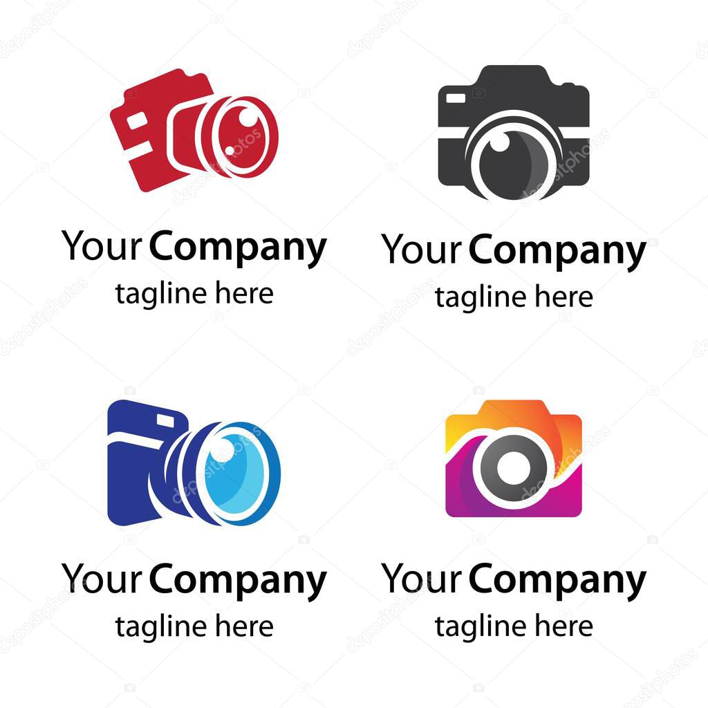 Camera logo images illustration design