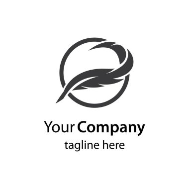 Tüy logo resimleri illüstrasyon tasarımı