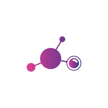 Molekül logo resimleri çizimi tasarımı
