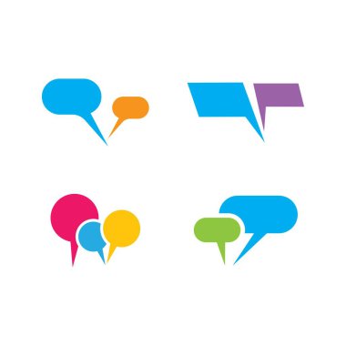 Konuşma balonu logo resimleri çizimi tasarımı