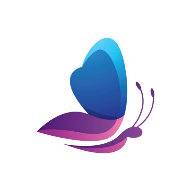 Güzellik kelebeği logo resimleri çizim tasarımı