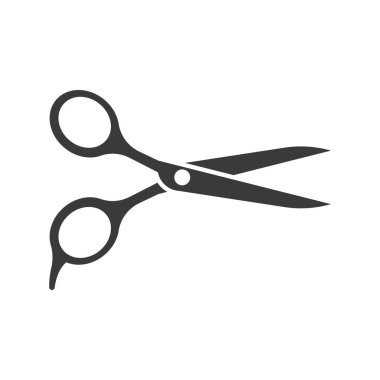 Makas logo resimleri illüstrasyon tasarımı