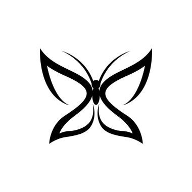 Güzellik kelebeği logo resimleri çizim tasarımı