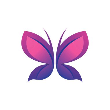 Güzellik kelebeği logo resimleri çizim tasarımı