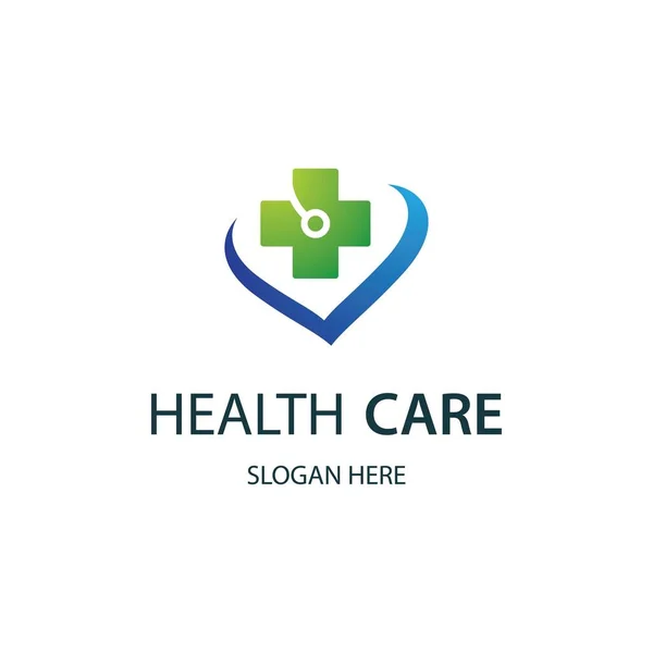 Sanità Logo Immagini Illustrazione Design — Vettoriale Stock