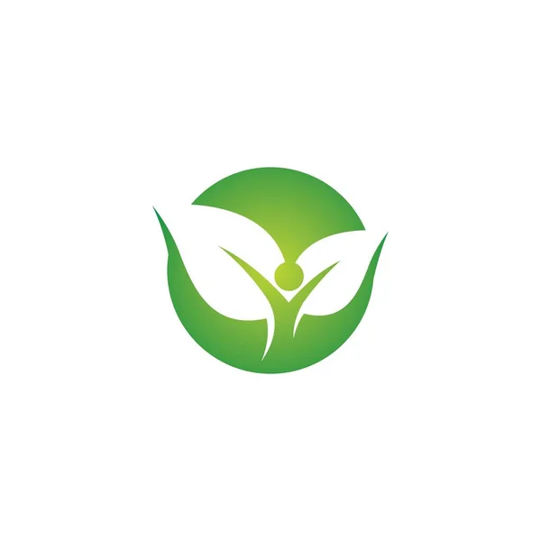 Natureza Vida Logotipo Imagens Ilustração Design — Vetor de Stock