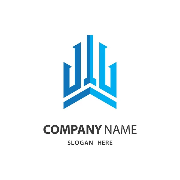 Imobiliário Logotipo Imagens Ilustração Design — Vetor de Stock