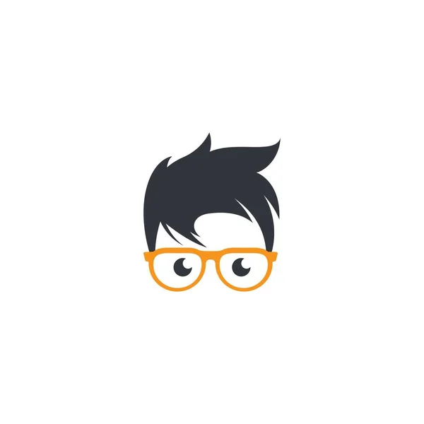 Geek Logo Afbeeldingen Illustratie Ontwerp — Stockvector