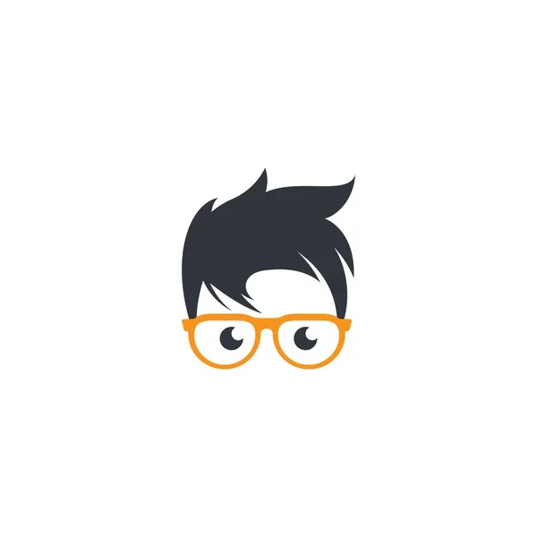 Geek Logo Immagini Illustrazione Design — Vettoriale Stock