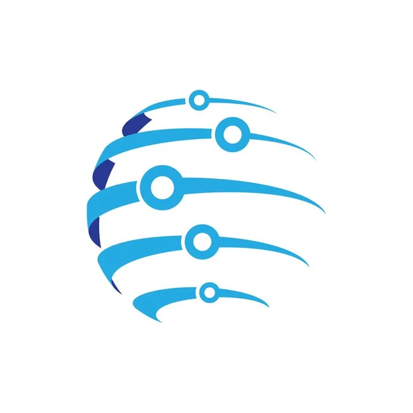 Technologie Logo Obrázky Ilustrace Design — Stockový vektor