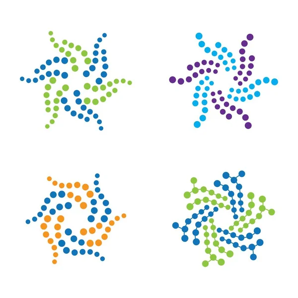 Molecule Logo Images Illustration Design — Vector de stock