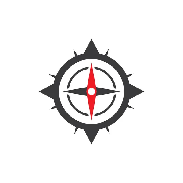 Kompas Logo Afbeeldingen Illustratie Ontwerp — Stockvector