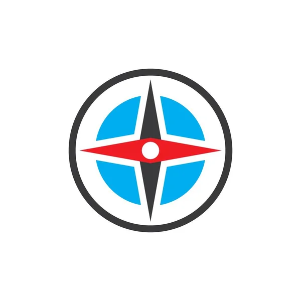 Графический Дизайн Логотипа Компаса — стоковый вектор