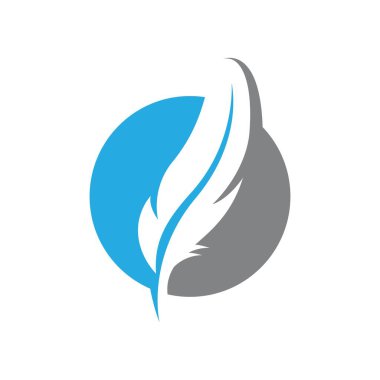 Tüy logo resimleri illüstrasyon tasarımı