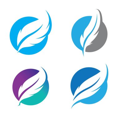 Tüy logo resimleri illüstrasyon tasarımı