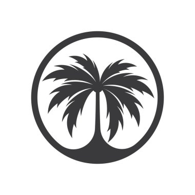 Palmiye ağacı logo resimleri çizimi tasarımı