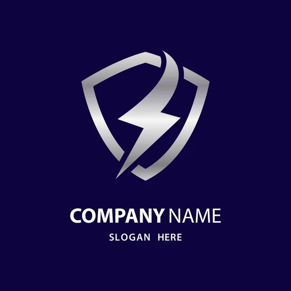 Lightning Schild Logo Afbeeldingen Illustratie Ontwerp — Stockvector