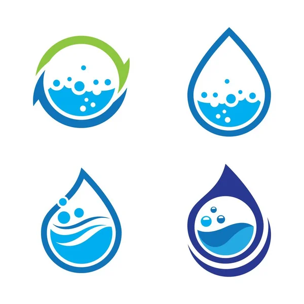 Lavanderia Logotipo Imagens Ilustração Design — Vetor de Stock