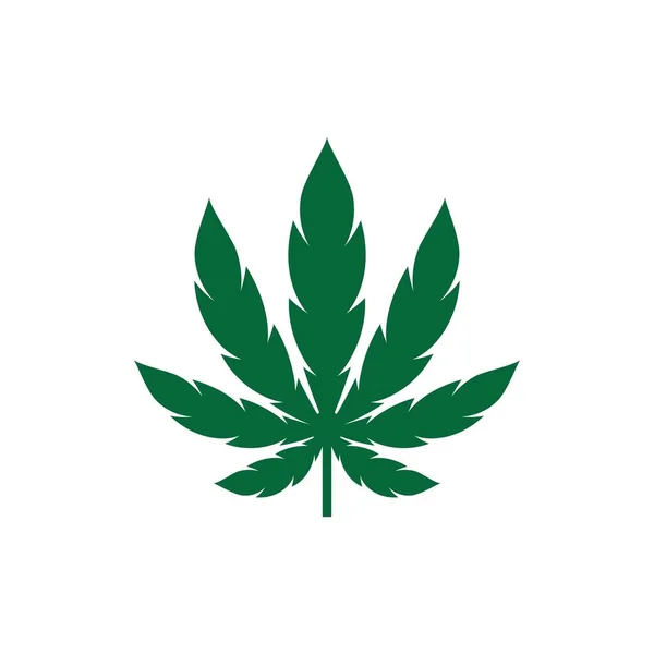 Cannabis Logotyp Bilder Illustration Design — Stock vektor