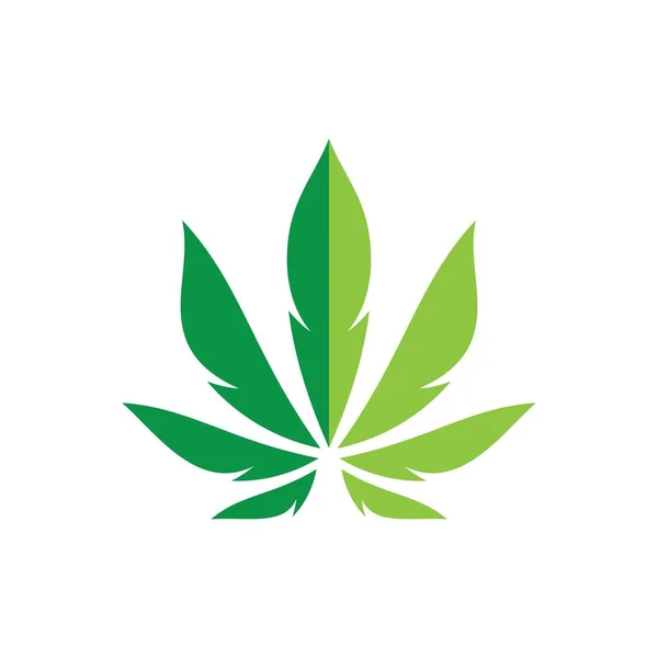 Cannabis Logo Bilder Illustration Design — Stockvektor