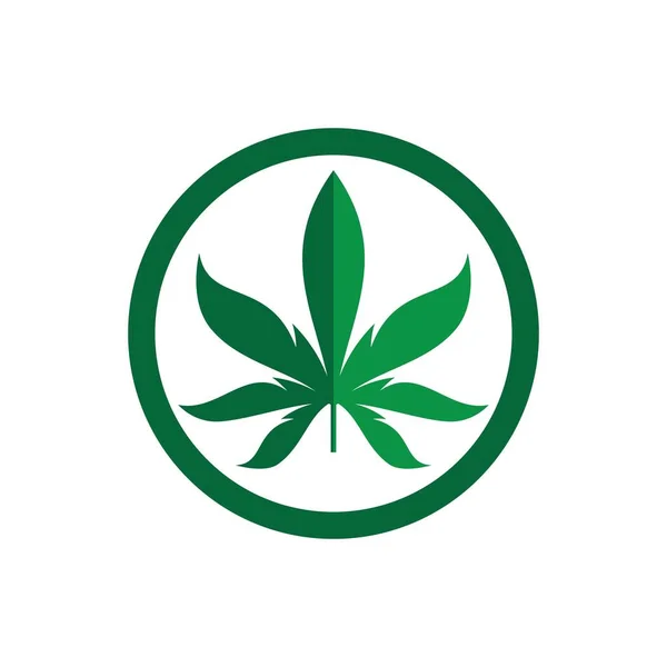 Cannabis Logó Képek Illusztráció Tervezés — Stock Vector