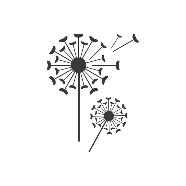 Dandelion Logotipo Imagens Ilustração Design —  Vetores de Stock