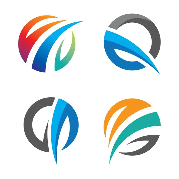 Illustration Images Abstraites Logo Design — Image vectorielle