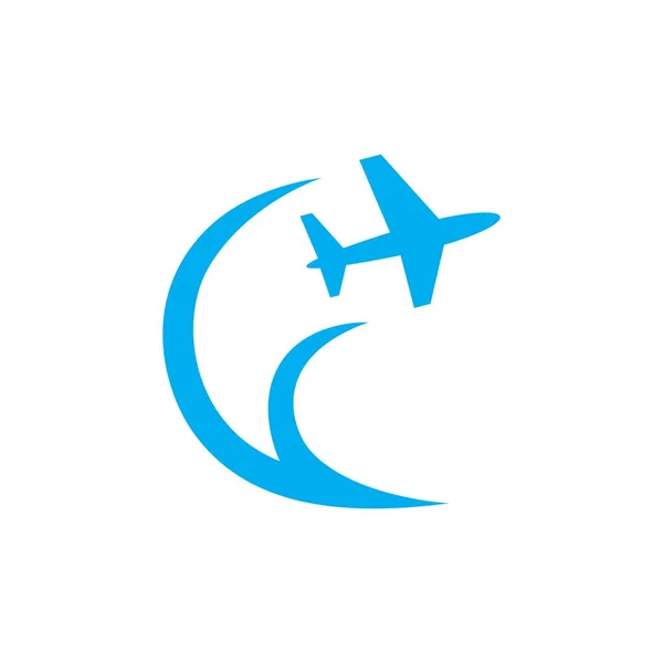 Seyahat Logosu Resimleme Tasarımı — Stok Vektör