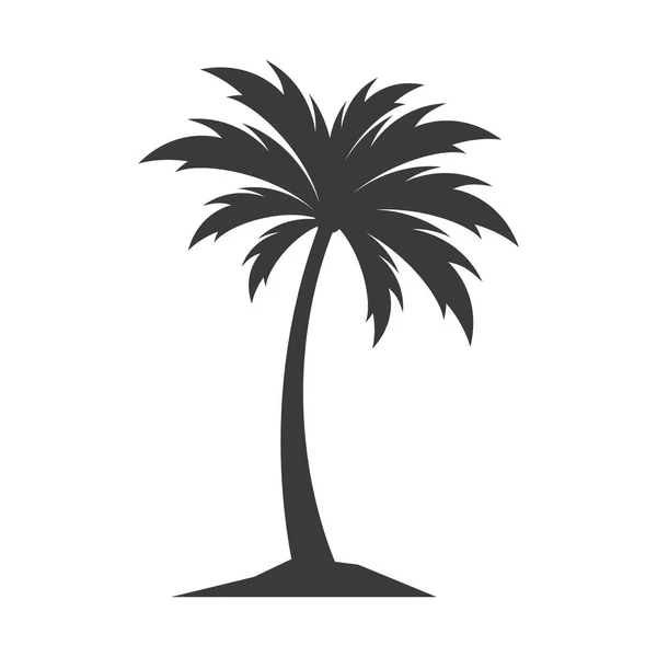 Palmiye Ağacı Logo Resimleri Çizimi Tasarımı — Stok Vektör