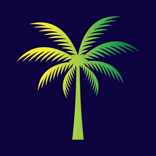 Palm Boom Logo Afbeeldingen Illustratie Ontwerp — Stockvector