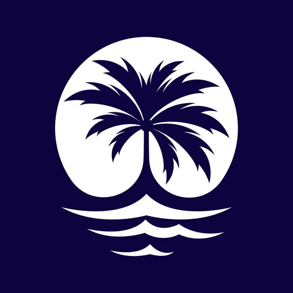 Illustration Images Logo Palmier — Image vectorielle