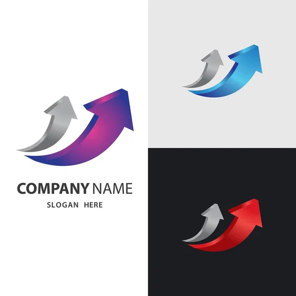 Pil Logotyp Bilder Illustration Design — Stock vektor
