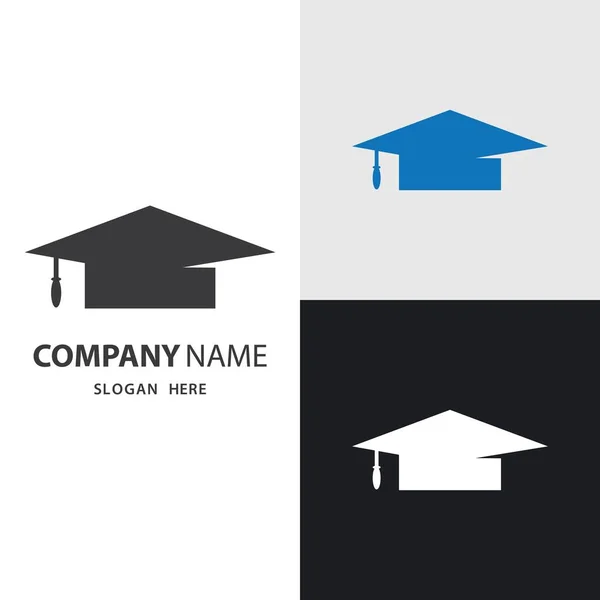 Educação Logotipo Design Vetor Ilustração — Vetor de Stock