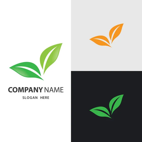 Logo Feuille Images Illustration Design — Image vectorielle