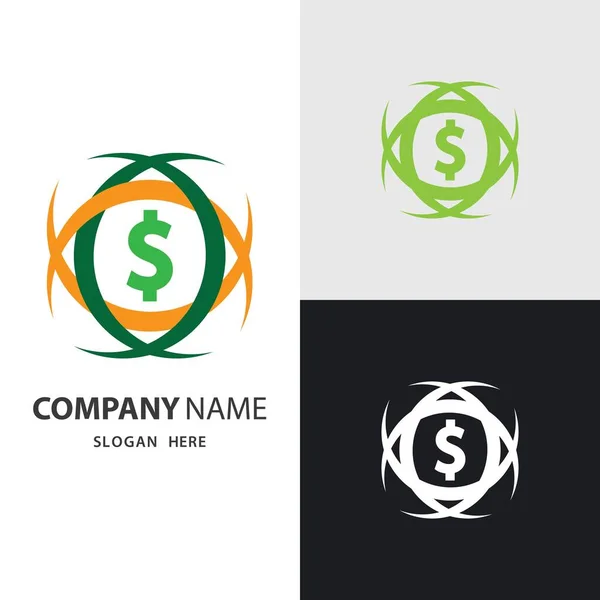 Dollar Geld Logo Bilder Illustration Design — Stockvektor