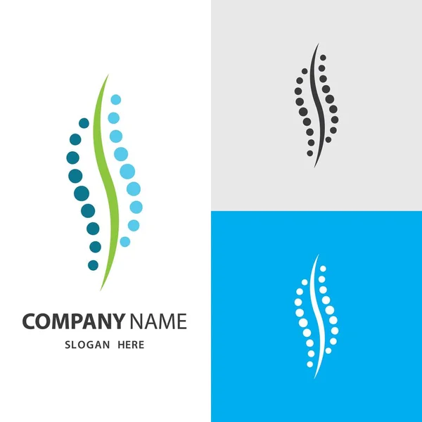 Diseño Ilustración Imágenes Logotipo Columna Vertebral — Vector de stock