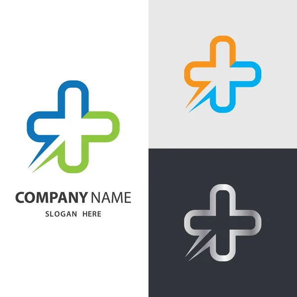 Médico Consultar Logotipo Imagens Ilustração — Vetor de Stock