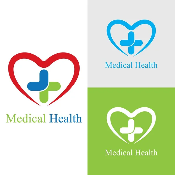 Logo Sanitario Immagini Illustrazione Design — Vettoriale Stock