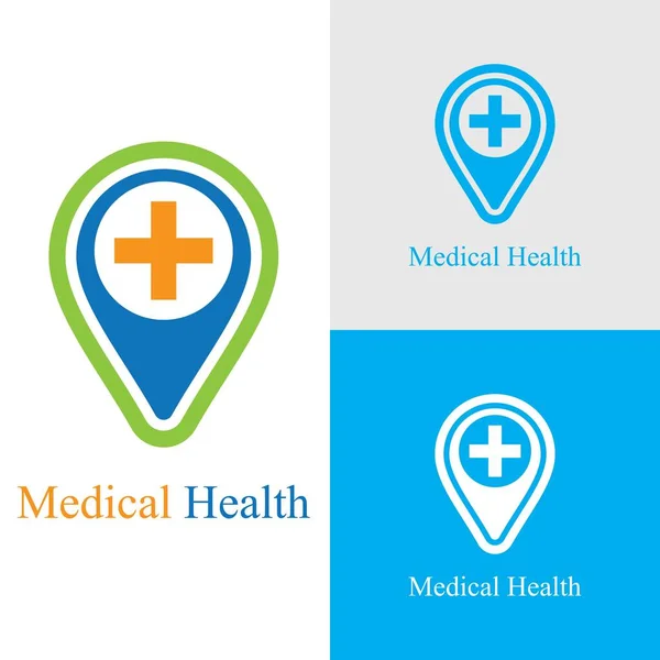 Cuidados Médicos Logotipo Imagens Ilustração Design — Vetor de Stock