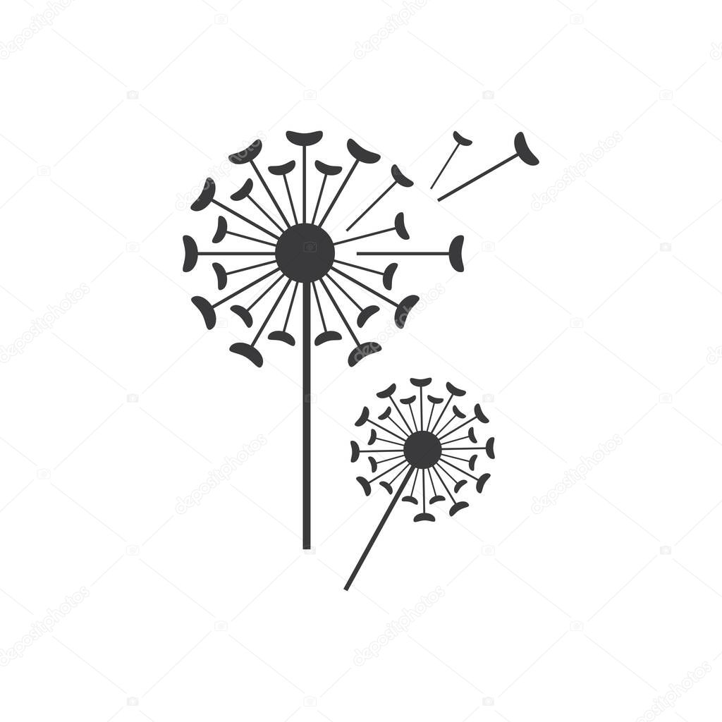 Dandelion logo images illustration design