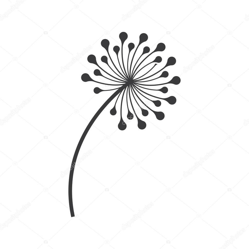 Dandelion logo images illustration design