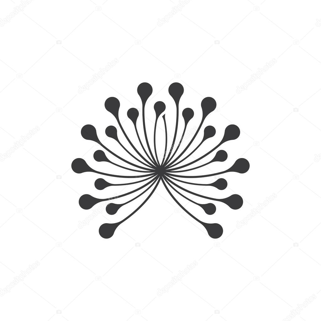 Dandelion logo images illustration design
