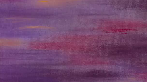 Plano de fundo roxo abstrato animado na técnica Pastel — Vídeo de Stock