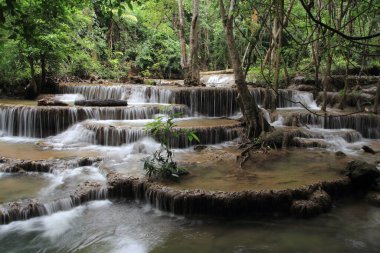 Ulusal Park Huay Mae Khamin Şelalesi, Kanchanaburi, Tayland