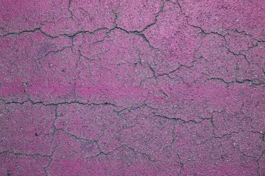 Bahçedeki bisiklet pistinde çatlak.